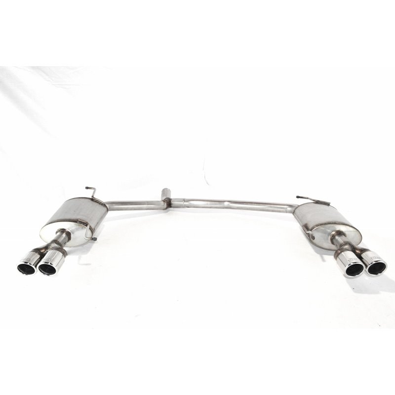 Échappement inoxydable double sur mesure pour Audi A4 8K Sedan/Avant 2.0TDI 100/105/125kW/1.8 TFSi 88/118kW 2008- 2x 70mm