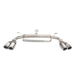 Échappement double sur mesure pour inoxydable Ford Focus IV HB 5-portes1.5 Ecoboost 135kW ST-Line 2018- 2x 70mm RS