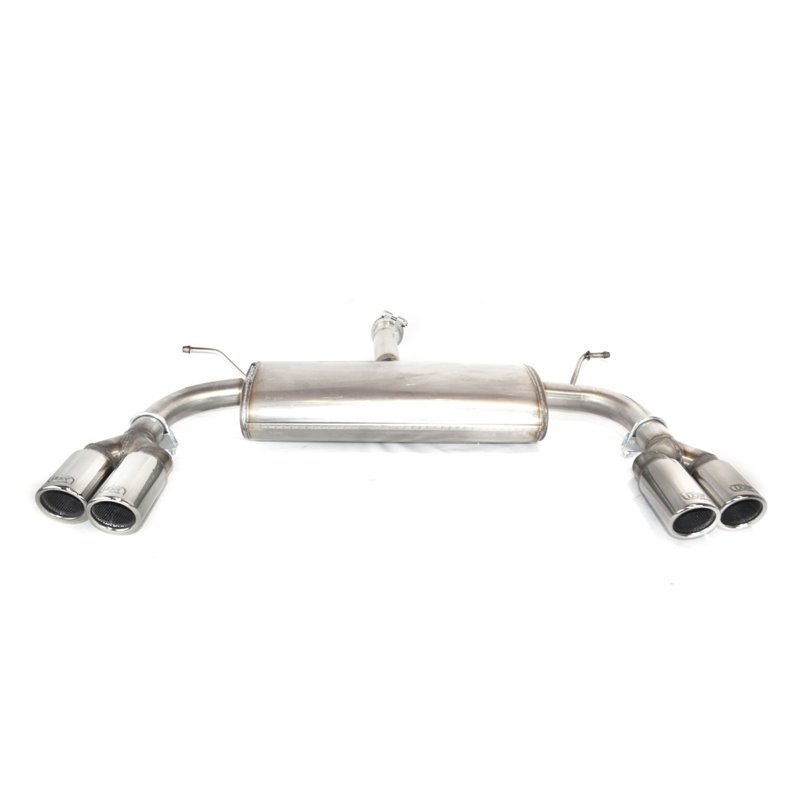 Échappement double sur mesure pour inoxydable Ford Focus IV HB 5-portes1.5 Ecoboost 135kW ST-Line 2018- 2x 70mm RS