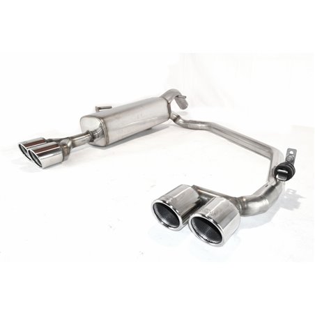 Échappement inoxydable double sur mesure pour Peugeot RCZ 1.6THP 115kW/1.6THP 147kW/2.0 HDI 120kW 2010-2012 2x 90mm Échappement inoxydable double sur mesure pour Peugeot RCZ 1.6THP 115kW/1.6THP 147kW/2.0 HDI 120kW 2010-2012 2x 90mm