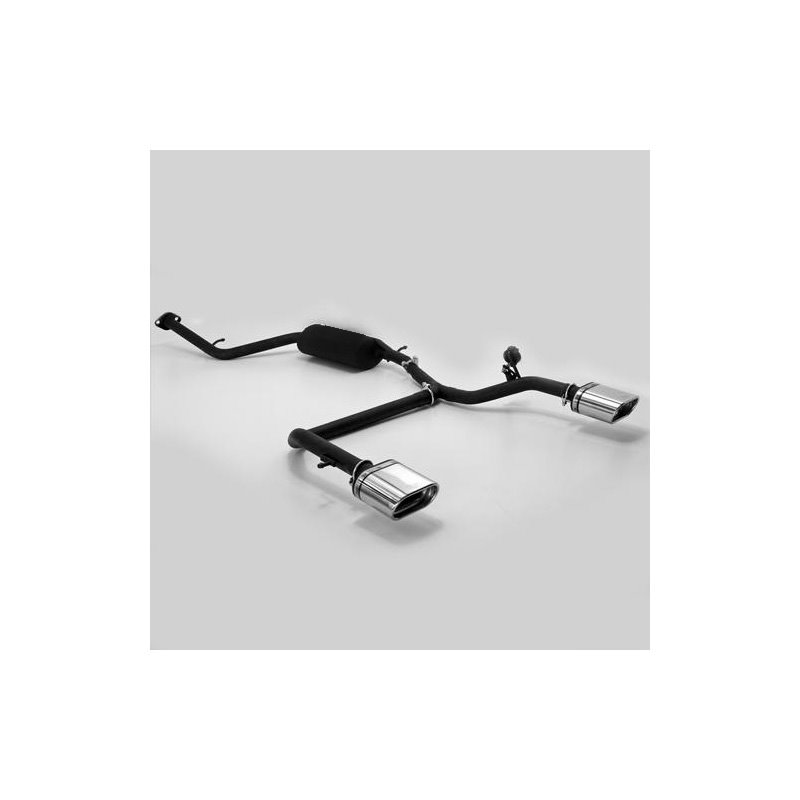 Échappement double sur mesure pour Toyota IQ 1.0i 50kW 2009- 145x75mm