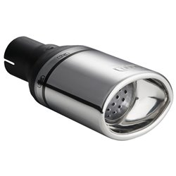 Ulter Sport Embout d'échappement - Ovale 120x80mm - Longueur 120mm - Montage ->50mm - Inoxydable