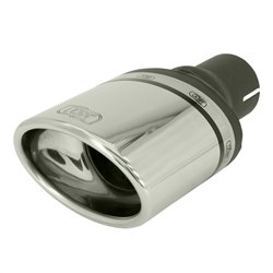 Ulter Sport Embout d'échappement (à gauche) - Ovale 120x80mm - Longueur 120mm - Montage ->50mm - Inoxydable