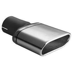 Ulter Sport Embout d'échappement - Ovale 167x60mm - Longueur 120mm - Montage ->50mm - Inoxydable