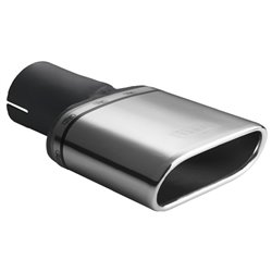 Ulter Sport Embout d'échappement - Ovale 167x60mm - Longueur 200mm - Montage ->50mm - Inoxydable