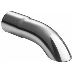 Ulter Sport Embout d'échappement - Ronde Ø50xL210mm curve – Joint ->50mm Inoxydable