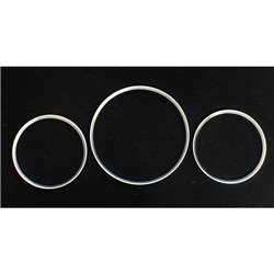 GaugeRings sur mesure pour Mercedes W202 94-95 Chrome (3pcs)