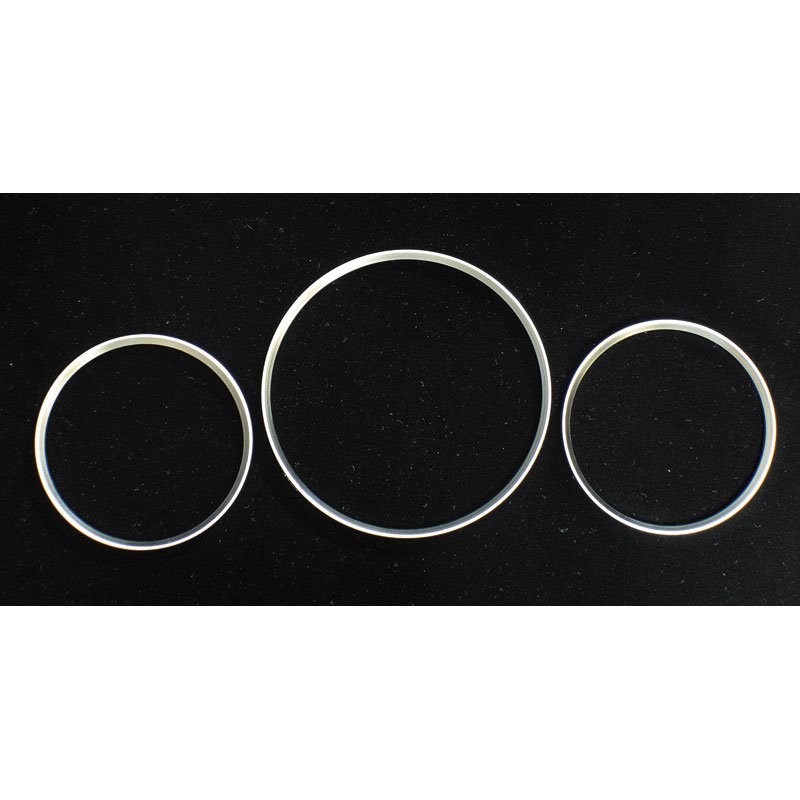 GaugeRings sur mesure pour Mercedes W202 94-95 Chrome (3pcs)