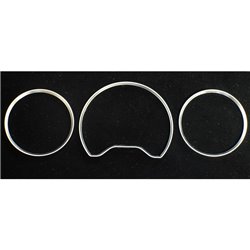 GaugeRings sur mesure puur Mercedes W210 96-99 Chrome (3pcs)