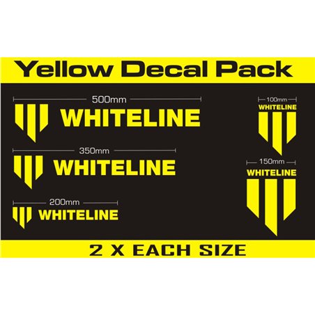 Whiteline Whiteline Kit d'Autocollant 10 Pièces Jaune