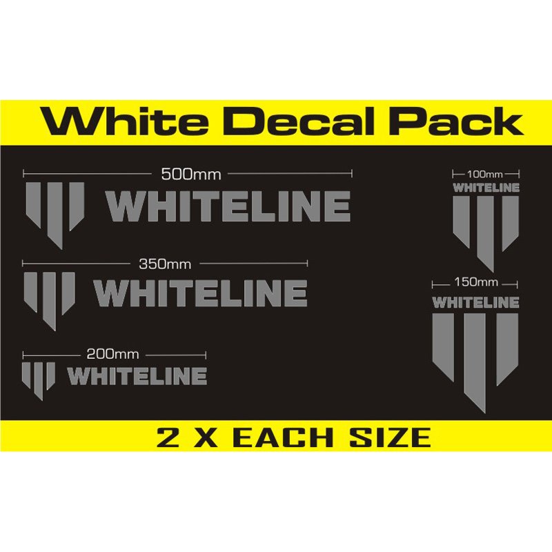 Whiteline Whiteline Kit d'Autocollant 10 Pièces Argent
