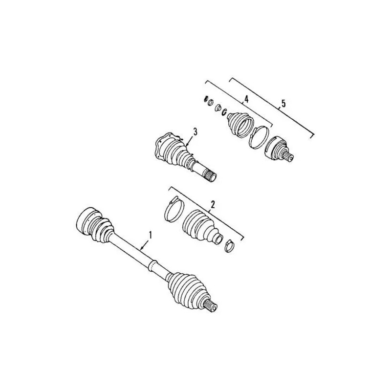 Manchon de protection d'articulation avant intérieur pour VW Audi Seat Skoda Manchon de protection d'articulation avant intérieur pour VW Audi Seat Skoda