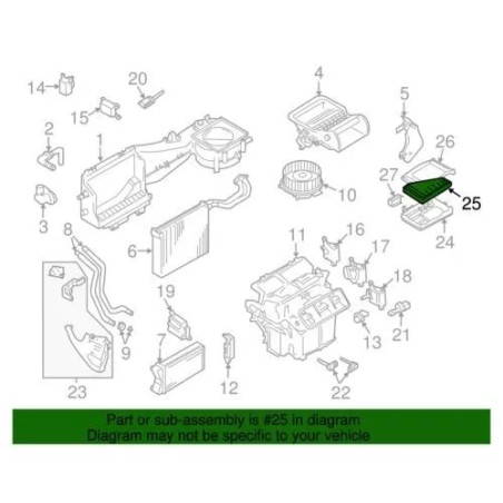 Filtre à Pollen et à Poussière pour Siège Audi - Référence 8E0819439 Filtre à Pollen et à Poussière pour Siège Audi - Référence 8E0819439