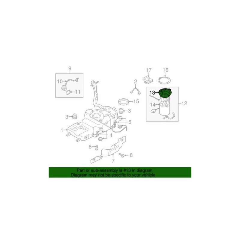 Filtre à carburant d'origine Audi 2013-2017 Q5 SQ5 Hybrid Prestige 8R0-919-679-E