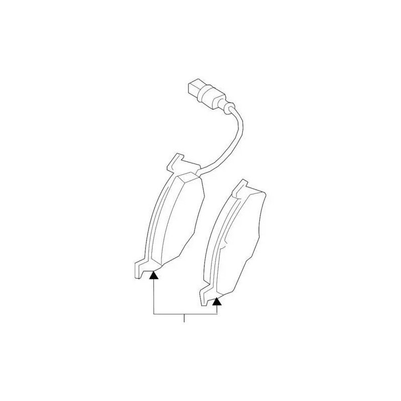 Garniture de frein d'origine Audi 3C0-698-151-P