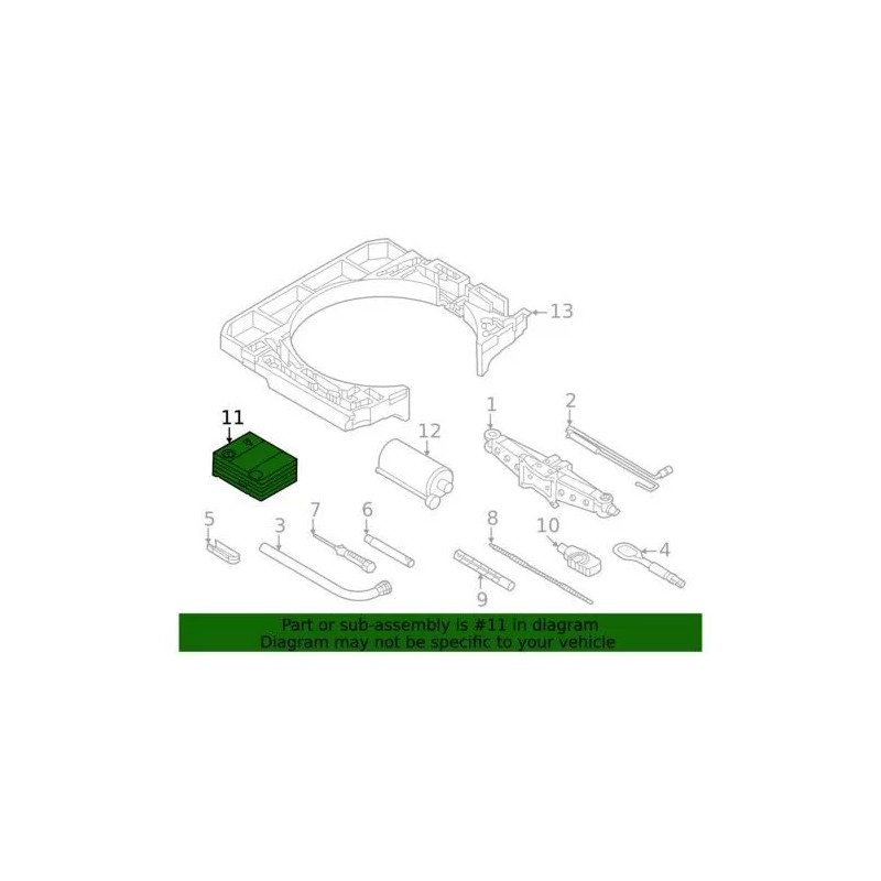 Kit de Scellant à Air pour Pneu Arrière Audi Volkswagen 2009-2021 Arteon 5N0-012-615-F