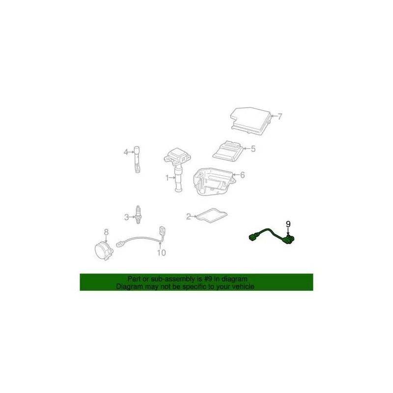 Genuine Audi 1998-2006 A4 Quattro TT Crankshaft Position Sensor 06A-906-433-C