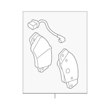 Garniture de frein avant Audi d'origine 8K0-698-151-R