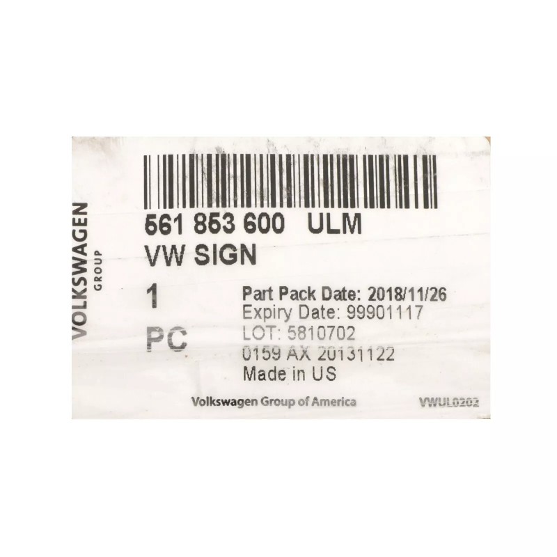 Grille de radiateur avant avec emblème pour VW Volkswagen Passat 2012-2014 561853600ULM