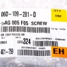 Nouveau boulon de réglage d'arbre à cames d'origine OEM VW Volkswagen Eos Golf Passat 06D109281D Nouveau boulon de réglage d'arbre à cames d'origine OEM VW Volkswagen Eos Golf Passat 06D109281D