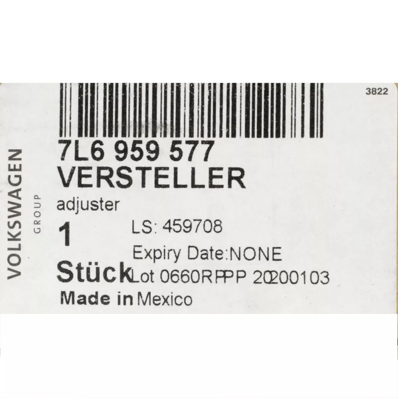 Moteur de rétroviseur latéral VW Volkswagen Touareg 2008-2010 GENUINE OEM 7L6959577A