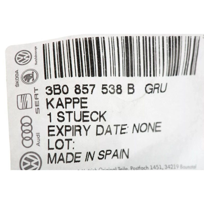 Cache de rétroviseur avant droit côté passager VW Volkswagen apprêté d'origine OEM neuf