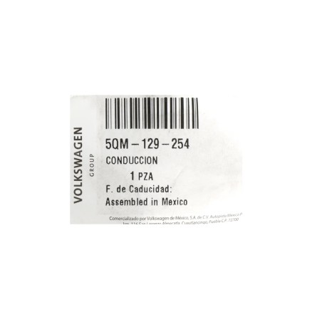 Conduit d'air d'admission Volkswagen SportWagen Golf 2015-2021 NEUF 5QM-129-254 Conduit d'air d'admission Volkswagen SportWagen Golf 2015-2021 NEUF 5QM-129-254