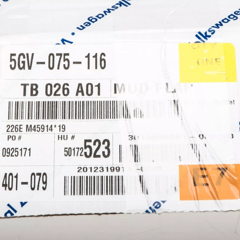 Bavettes pare-boue avant VW Volkswagen GTI MK7 2015-2018 GENUINE OEM NEUF