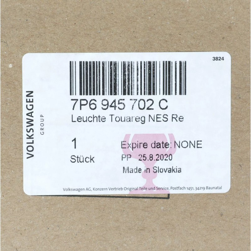 Réflecteur arrière côté passager VW Volkswagen Touareg 2011-2014 OEM GENUINE