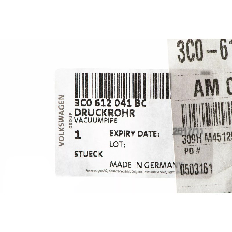 NOUVEAU OEM VW Volkswagen 06-07 Passat Durite de Dépression du Servofrein 3C0612041BC