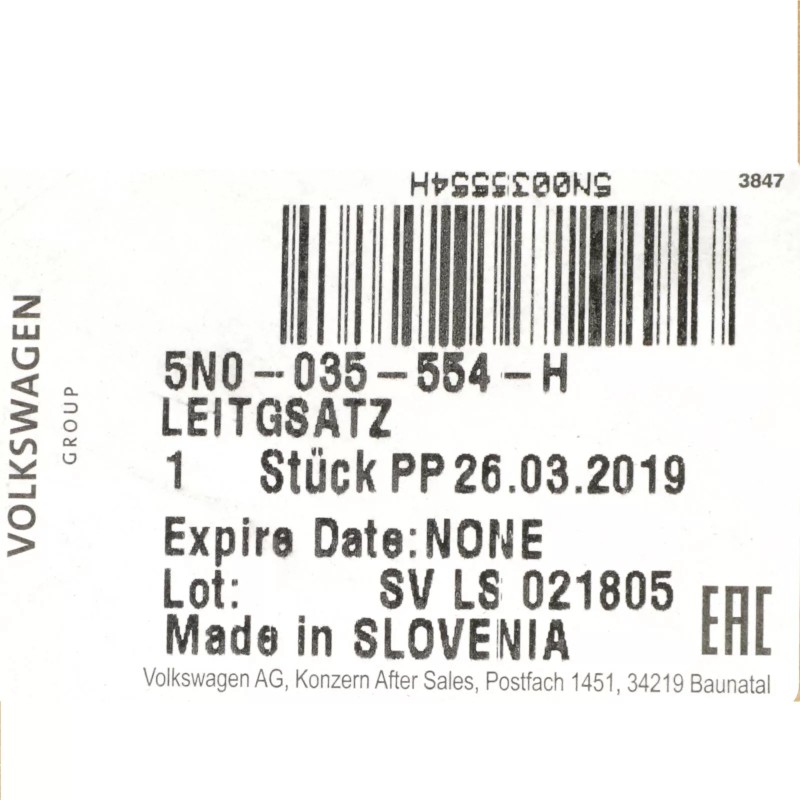 Câble MDI neuf d'origine VW Volkswagen pour connecteur Lightning Golf GTI 5N0035554H