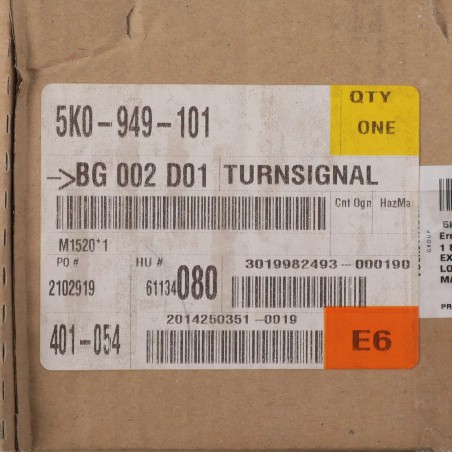 NOUVEAU OEM 2010-2014 VW Volkswagen GTI Golf Golf R Feu de Signalisation 5K0-949-101 NOUVEAU OEM 2010-2014 VW Volkswagen GTI Golf Golf R Feu de Signalisation 5K0-949-101