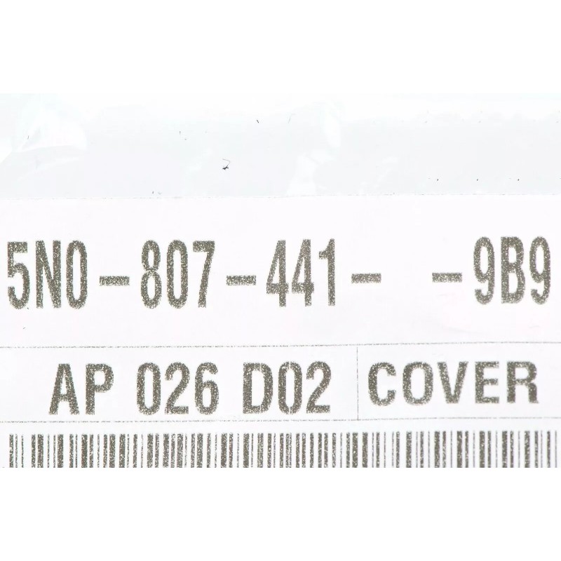 Cache-œil de remorquage arrière droit passager noir satiné pour VW Volkswagen Tiguan 09-17