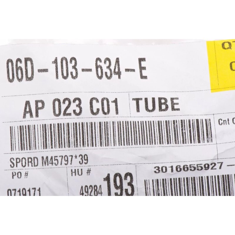 Tube de jauge d'huile authentique Audi Volkswagen Jetta Golf 1998-2015 06D-103-634-E