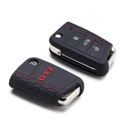 Couvercle de Clé GTI Original VW Golf 7 (5G) Noir et Rouge