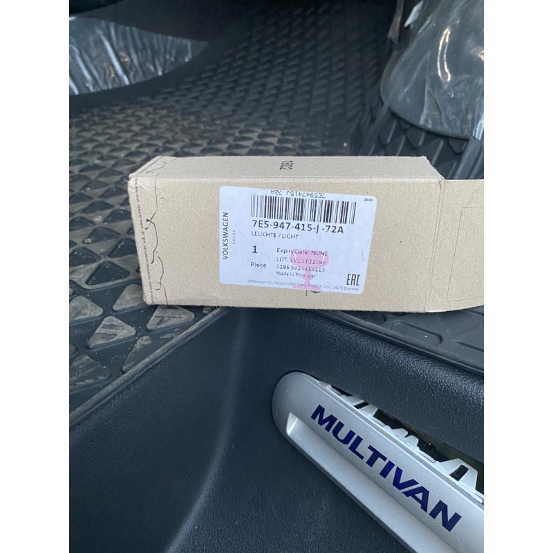 Lumière d'entrée Multivan Original VW T5 T6 éclairage de seuil argent métallisé