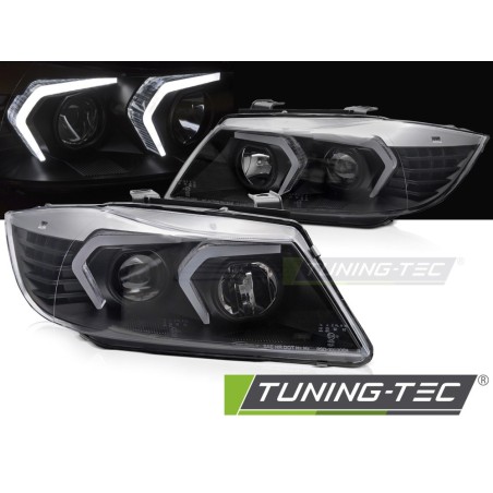 HEADLIGHTS LED BLACK fits BMW E90/E91 05-08 HEADLIGHTS LED BLACK fits BMW E90/E91 05-08
