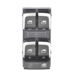 Bouton lève 4 vitres avec inserts chromé