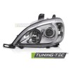 HEADLIGHTS CHROME LEFT SIDE fits MERCEDES W163 01-05 HEADLIGHTS CHROME LEFT SIDE fits MERCEDES W163 01-05