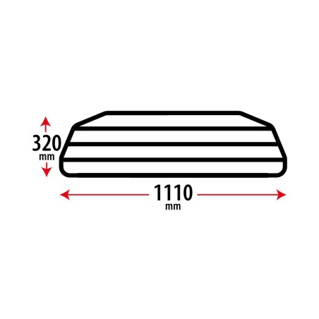 DOG GUARD Grille de séparation - Type 4 - 1110 mm x 320 mm - N70054