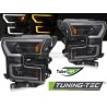 HEADLIGHTS TUBE LIGHT DOUBLE BLACK fits FORD F150 MK13 14-17 HEADLIGHTS TUBE LIGHT DOUBLE BLACK fits FORD F150 MK13 14-17