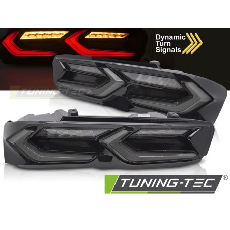 LED TAILIGHTS SMOKE BLACK fits CHEVROLET CAMARO 19-23 LED TAILIGHTS SMOKE BLACK fits CHEVROLET CAMARO 19-23