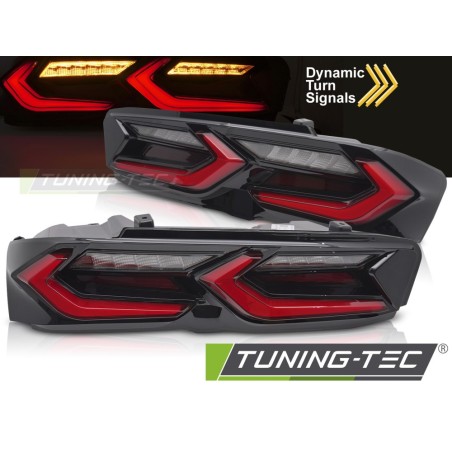 LED TAILIGHTS RED BLACK fits CHEVROLET CAMARO 19-23 LED TAILIGHTS RED BLACK fits CHEVROLET CAMARO 19-23