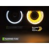 HEADLIGHTS BLACK DRL fits DODGE CHALLENGER 08-14 HEADLIGHTS BLACK DRL fits DODGE CHALLENGER 08-14