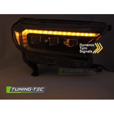 HEADLIGHTS LED BLACK fits FORD RANGER V 16-22 HEADLIGHTS LED BLACK fits FORD RANGER V 16-22