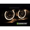 XENON HEADLIGHTS ANGEL EYES BLACK fits BMW E46 03-06 COUPE CABRIO XENON HEADLIGHTS ANGEL EYES BLACK fits BMW E46 03-06 COUPE CABRIO
