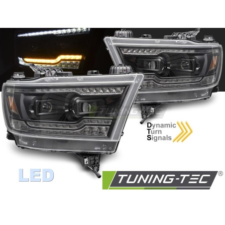 FULL LED HEADLIGHTS BLACK fits DODGE RAM 19-22 FULL LED HEADLIGHTS BLACK fits DODGE RAM 19-22