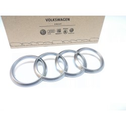 Cache-moteur Audi 4H0103940B avec emblème et fixation d'origine