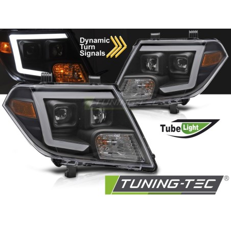 NISSAN NAVARA FRONTIER 09-14 TUBE LIGHTS BLACK NISSAN NAVARA FRONTIER 09-14 TUBE LIGHTS BLACK