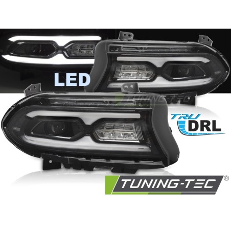 FULL LED HEADLIGHTS BLACK fits DODGE CHARGER 14-23 FULL LED HEADLIGHTS BLACK fits DODGE CHARGER 14-23